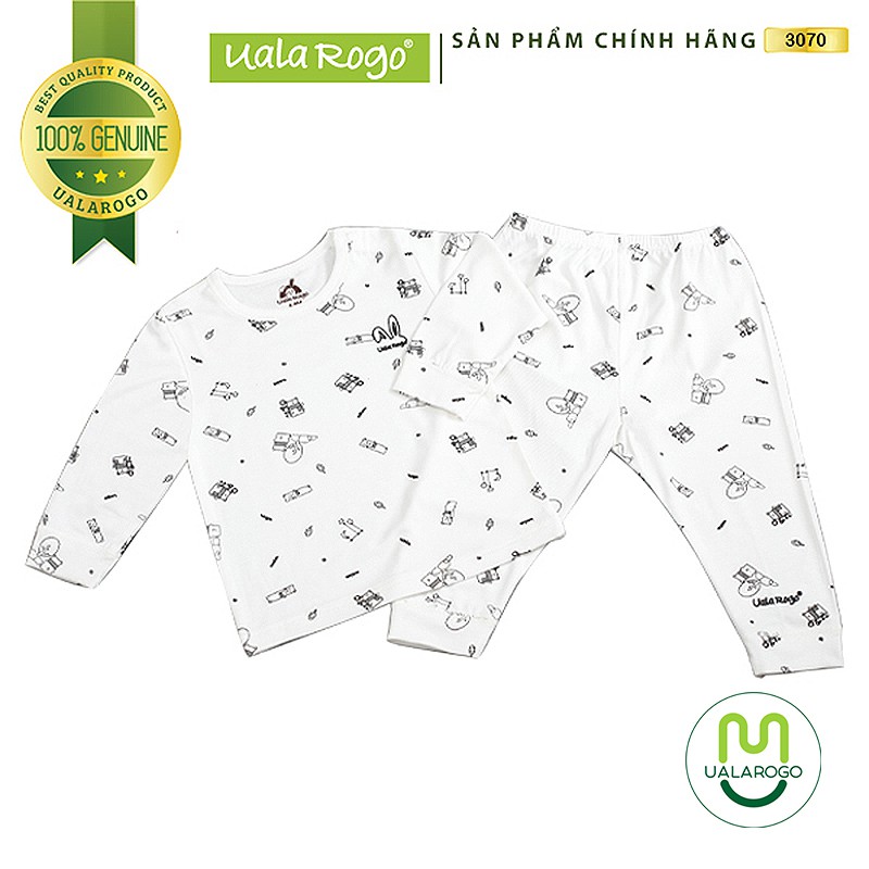 [Mã FARSBR242 giảm 15% đơn 99K] Bộ quần áo Ualarogo dài tay chất Petit 6-36M UR3070