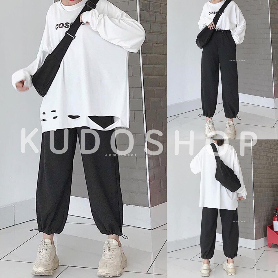  SET ÁO COS QUẦN RÚT DÂY EO CÁ TÍNH / SET QUẦN BOM UNISEX