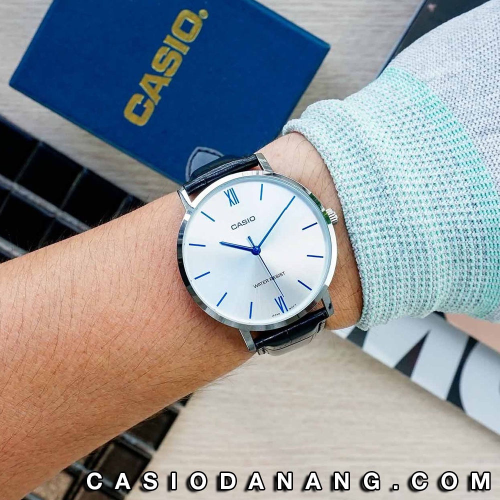 Đồng hồ nam dây da Casio Standard chính hãng Anh Khuê MTP-VT01L-7B1UDF (40mm)