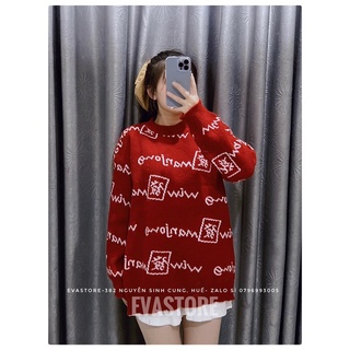 Áo len form rộng siêu dày hình thật nhà Evastore tự chụp