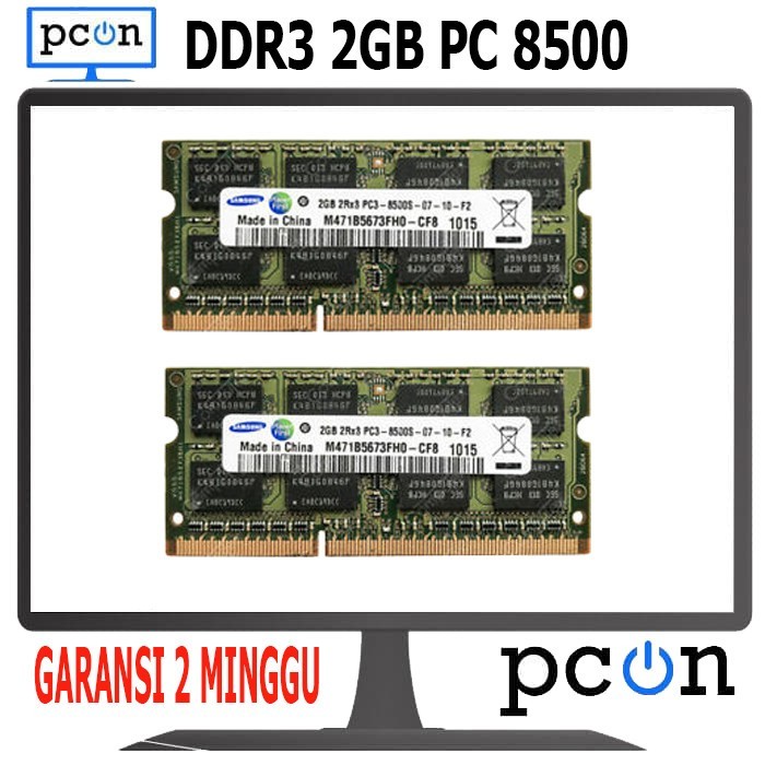 Bộ Nhớ Ram 2gb Pc-8500 1066mhz Ddr3 Cho Laptop