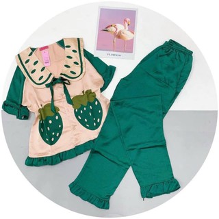 Pijama tay ngắn quần dài lụa satin loại 1