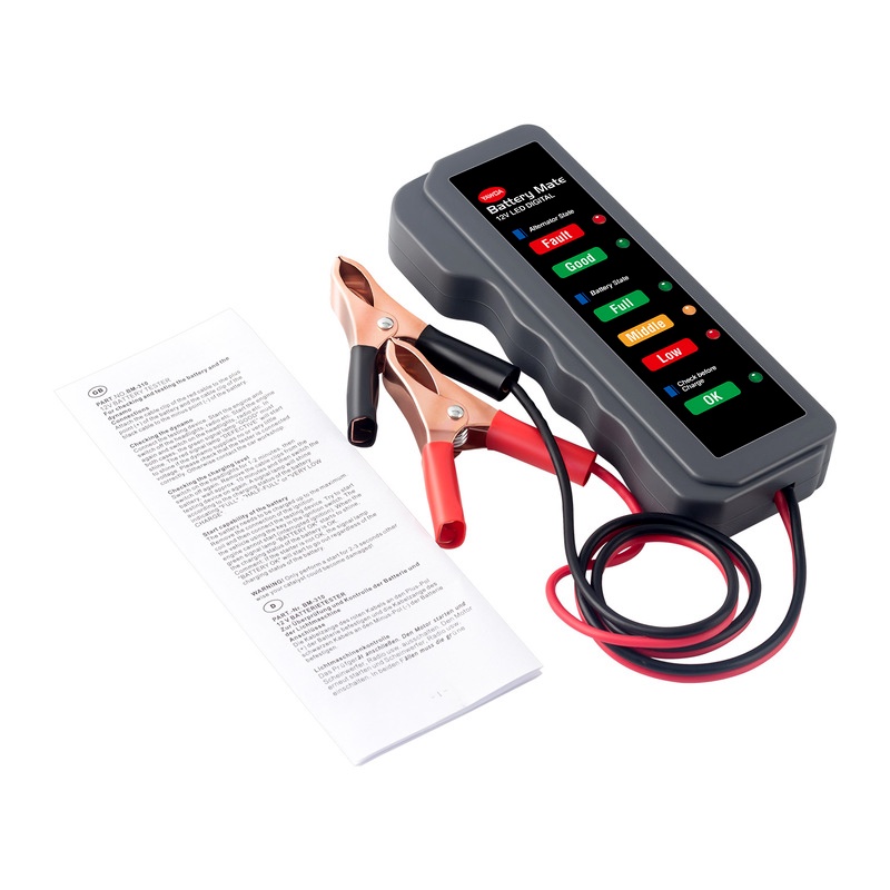 Thiết Bị Kiểm Tra Pin Xe Hơi Tích Hợp Đèn LED 6 Bóng Chuyên Dụng