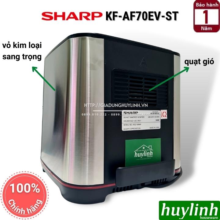 [Mã ELHAMS5 giảm 6% đơn 300K] Nồi chiên không dầu điện tử Sharp KF-AF70EV-ST - 7 lít