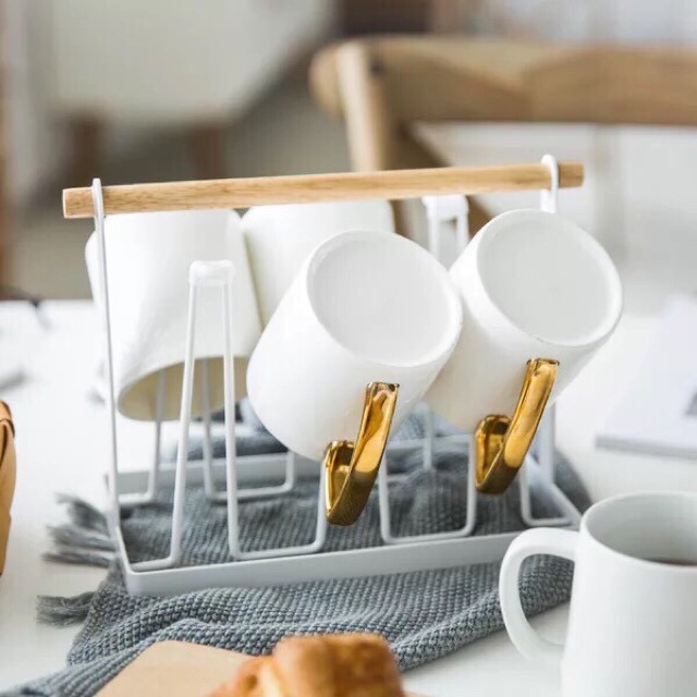 [FREE SHIP ] Khay Úp Ly, Giá Úp Cốc [Có Kèm Khay Hứng Nước]