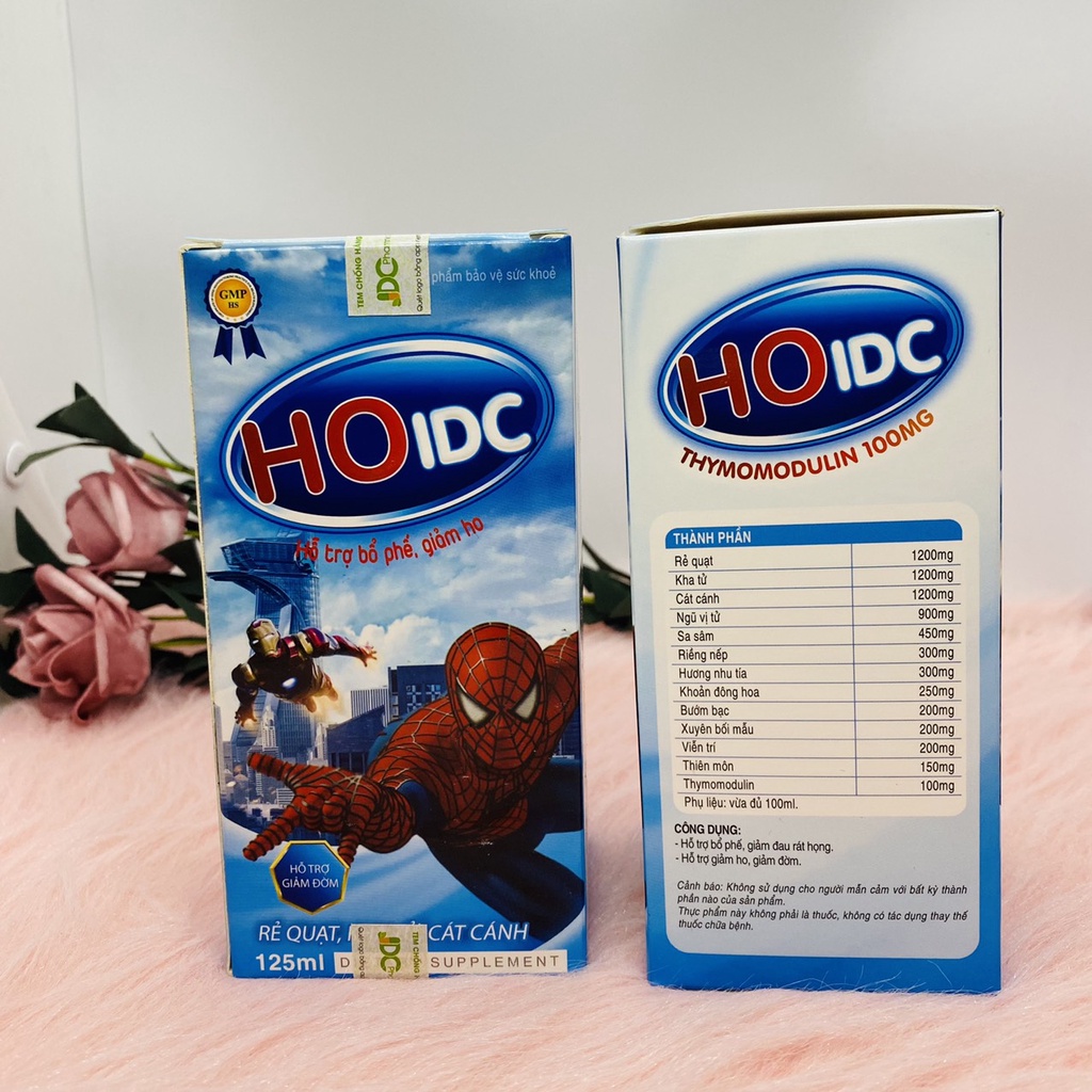 Siro ho IDC hộp 125ml giúp hỗ trợ bổ phế, giảm ho hiệu quả