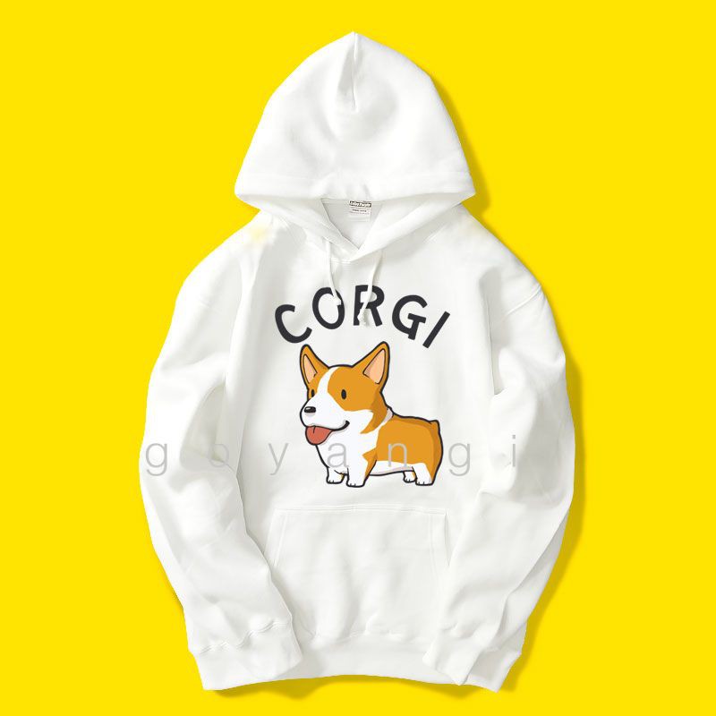 Áo hoodie goyangi Corgi Cute oversize phong cách hàn quốc