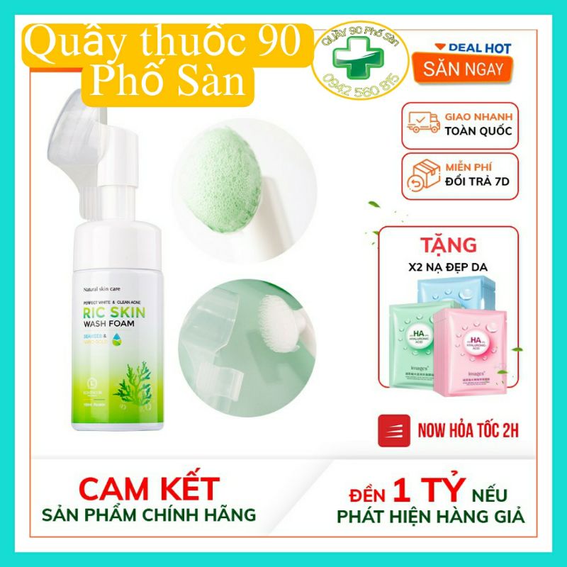 Sữa Rửa Mặt Ric Skin Wash Foam Kohinoor Có Đầu Cọ Tạo Bọt Mềm Mại