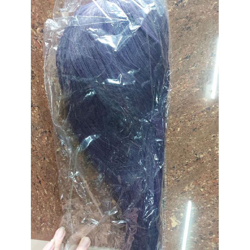 tóc giả nữ tím thẳng❤freeship 50k❤ tóc giả tím thẳng cao cấp+ tặng lưới chùm