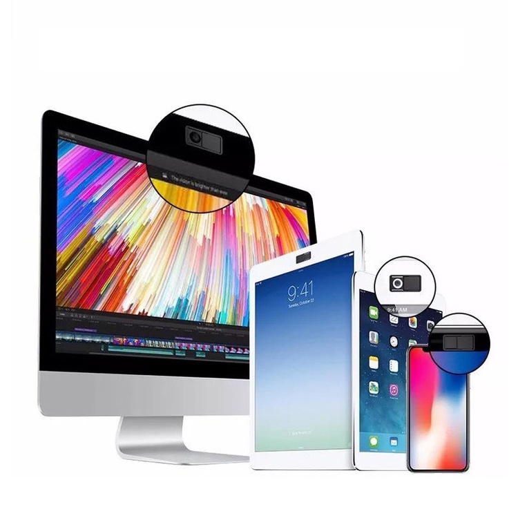 Set 2 Miếng Dán Che Camera WebCam Siêu Mỏng Dạng Trượt Cho Web IPhone Macbook iPad Laptops