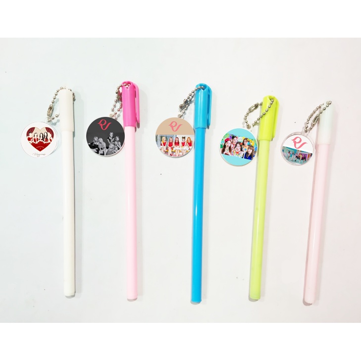 Bút GOT7 MAMAMOO ITZY RED VELVET kèm dây móc mica BMCI42 bút cute dễ thương thần tượng idol kpop