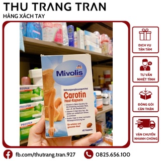 Viên uống chống nắng Mivolis Carotin, 60 viên