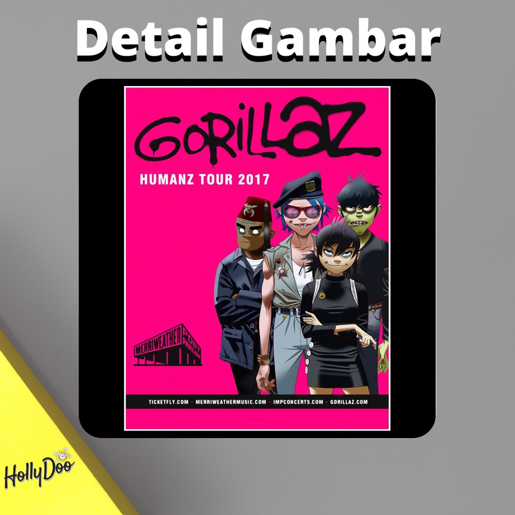 Áo Thun In Hình Gorillaz Humanz Tour 2017 Thời Trang Cho Nam Nữ