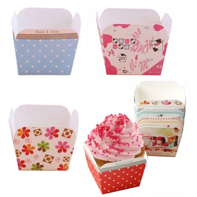 200 Cupcake muffin chử nhật dùng 1 lần bỏ dc vào lò nướng bánh