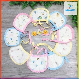 Yếm Tròn Buộc Dây Cho Bé Từ 0-2 Tuổi