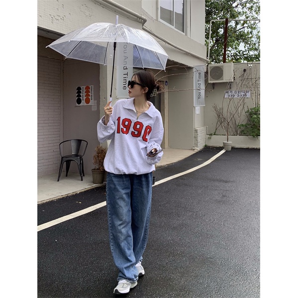 Áo Thun Tay Dài Cổ Polo In Chữ Thời Trang Dành Cho Nữ | BigBuy360 - bigbuy360.vn