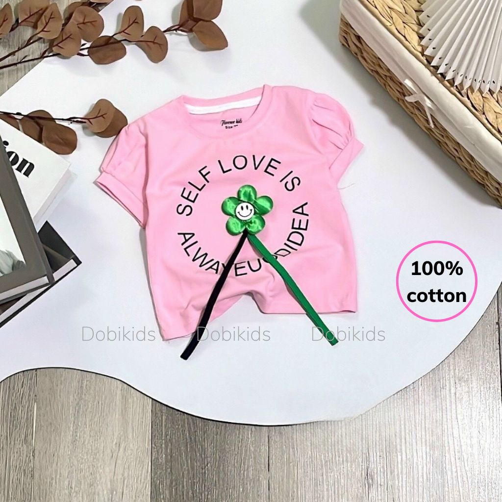 Áo bé gái thun cotton 4 chiều SG loại 1 chuẩn đẹp cho bé 10-26kg