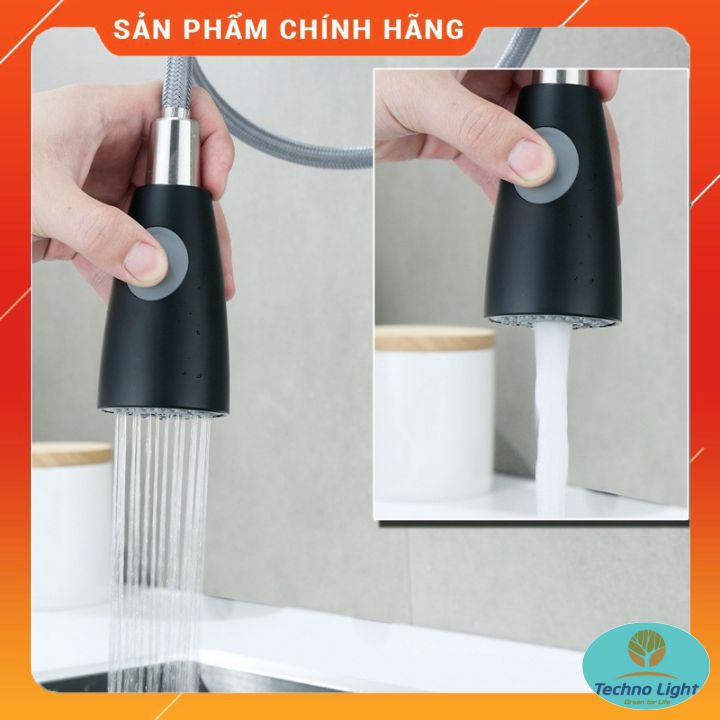 Vòi rửa bát, vòi rửa chén nóng lạnh dây rút nano KOBESI nặng 1.7kg cao cấp ⚡ Hàng chính hãng- BH 3 năm⚡