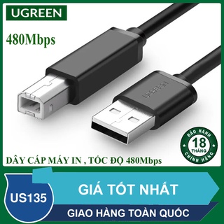 Dây cáp máy in usb 2.0 cao cấp - tốc độ truyền tải 480mbps - chính hãng ugreen us135,us104