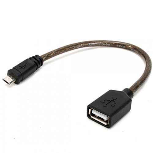 Cáp 0.2M, OTG Cable, USB2.0 Micro-B (M) to USB-A (F) Cable Y-C438GBK