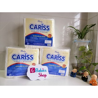 COMBO 2kg/4 gói khăn vải khô đa năng Baby Cariss Cariss