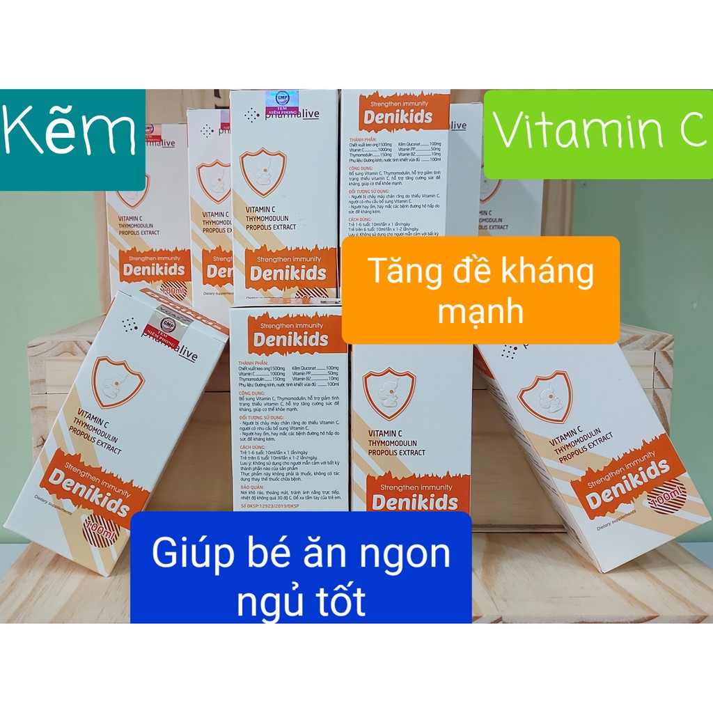 Siro DENIKIDS tăng đề kháng sức khoẻ cho bé chai 100ml