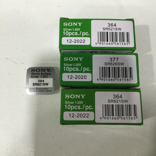 Viên pin Sony 621 - Pin SR621SW-364 Sony vỉ 1 viên