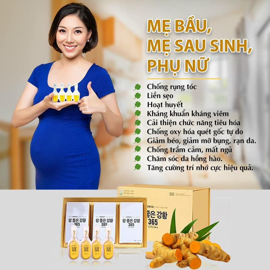 Tinh Chất Nghệ Nano 365 Premium Hàn Quốc Tinh chất nghệ nano curcumin 32 tép mẫu mới