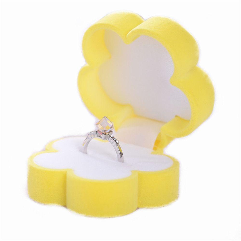 SOMEDAYZL Hộp Đựng Nhẫn Hình Hoa Hướng Dương Ốp