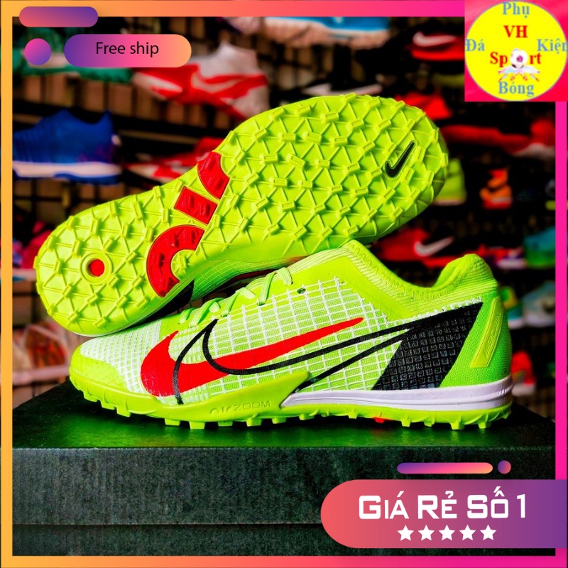 Giày đá bóng nam sân cỏ nhân tạo Mercurial Vapor 14 Pro Xanh Dạ TF Siêu Cấp