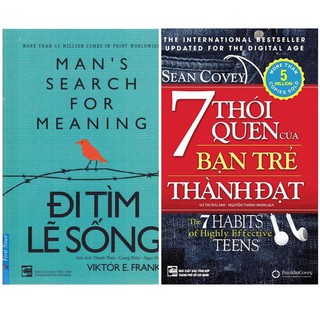 Sách - Combo Đi Tìm Lẽ Sống + 7 Thói Quen Của Bạn Trẻ Thành Đạt - First News