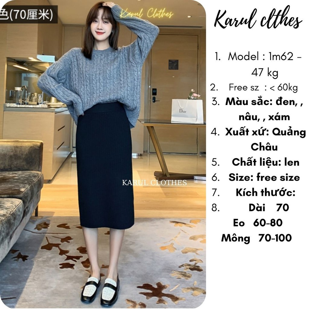 CHÂN VÁY LEN DÀI XẺ SAU CHẤT ĐẸP CÓ SẴN | BigBuy360 - bigbuy360.vn