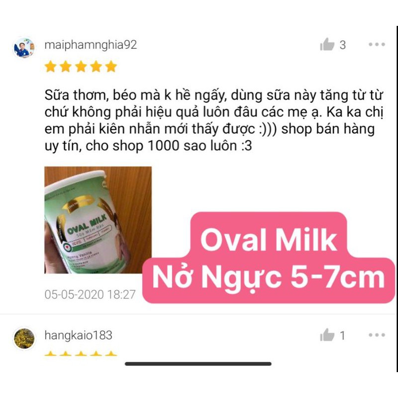 [TĂNG 5-7CM] Nở Ngực Nhanh Tăng Vòng 1 Oval mIlk Lại Rất An toàn Nở Ngực Săn Chắc Vòng 1 giúp bổ sung nội tiết tố đẹp da