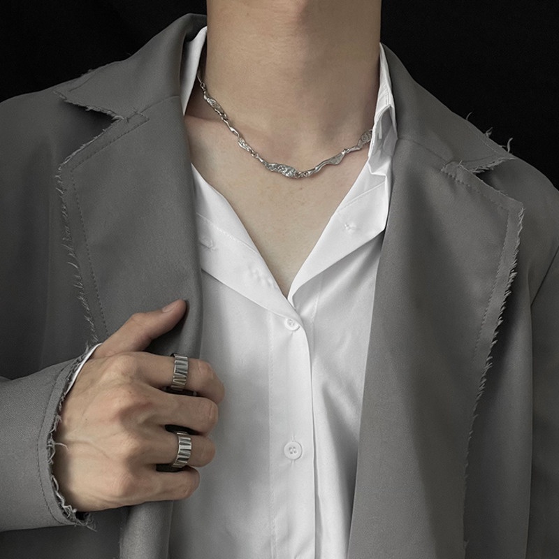 Vòng cổ thiết kế dây xích phong cách hip hop sang trọng