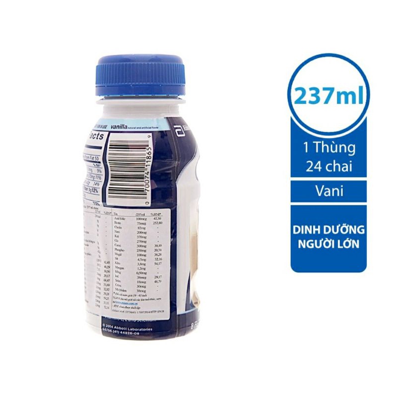 Combo 6 chai sữa nước Ensure hương vani 237ml date mới