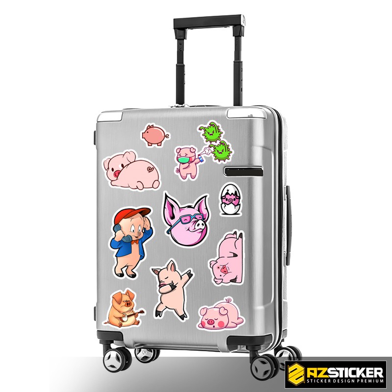 Set Hình Dán Sticker Pig| Hình Dán Laptop , Dán Điện Thoại , Dán Vali , Dán Đàn , Dán Xe Máy ... Chống Thấm Nước