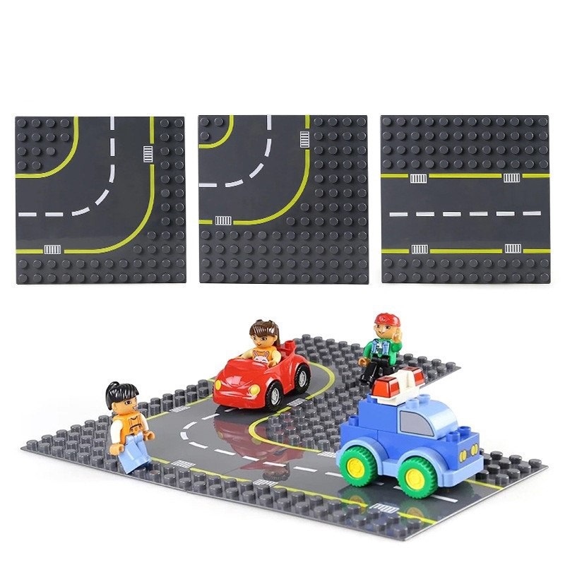 GOROCK Đồ chơi thảm lắp ráp lego hình dạng đường xe chạy dành cho trẻ em