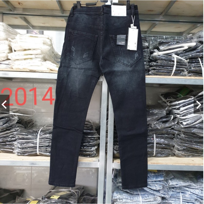 Quần jean nam cao cấp RÁCH KIỂU 2014 không xù lông, không ra màu, chất giãn tốt 2014-16