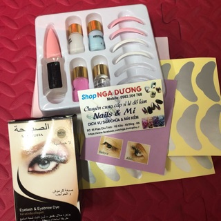 Set uốn mi colagen & phủ đen mi