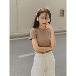 áo thun tăm ngắn tay basic form dài 41901 AP481 1994closet