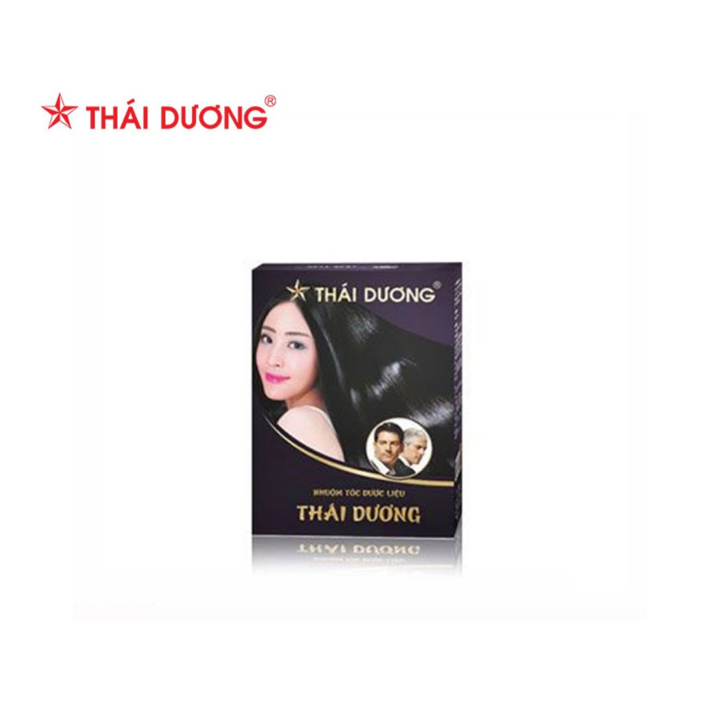 Nhuộm Tóc Đen Dược liệu Thái Dương - Giúp Tóc Đen tự nhiên, Nhuộm Đen Tóc Bạc và Chấm Chân Tóc [Chính Hãng]