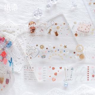 Băng dán Washi hình ngôi sao/mặt trăng trang trí nhật ký Album DIY