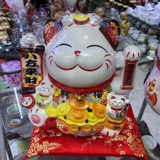 Mèo thần tài, mèo may mắn 22cm