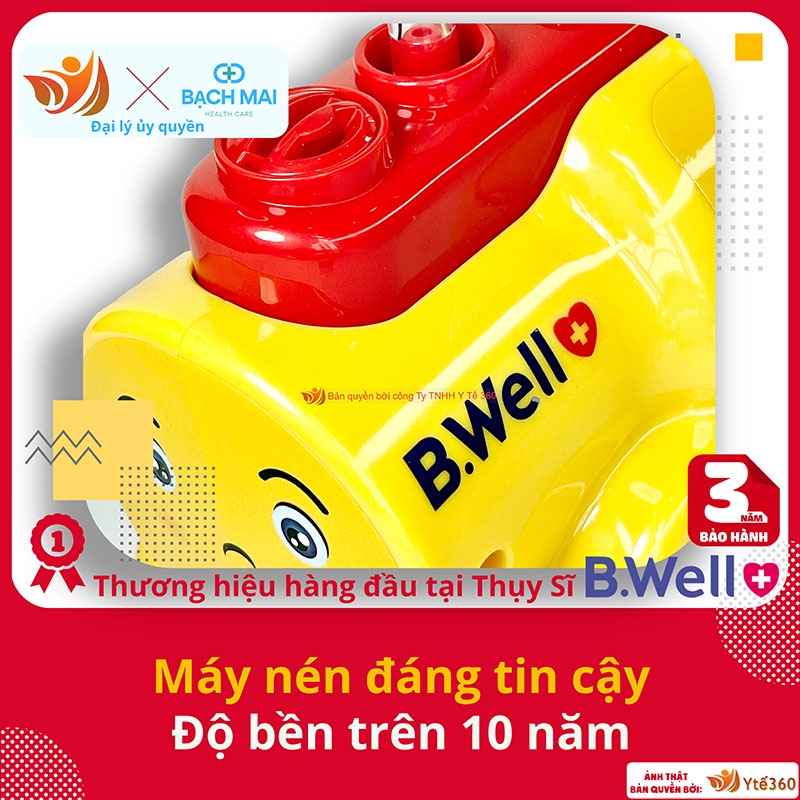 Máy khí dung xông mũi họng b well pro 115 sản xuất tại thụy sĩ bảo hành 3 - ảnh sản phẩm 4