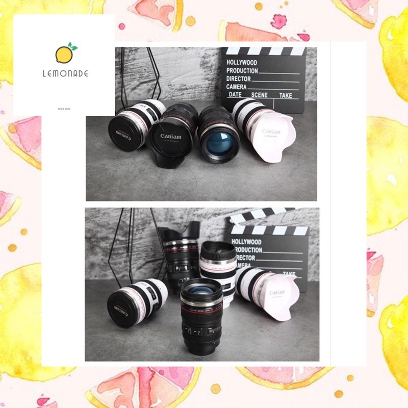 Bình giữ nhiệt Cốc inox hình lens canon BN031