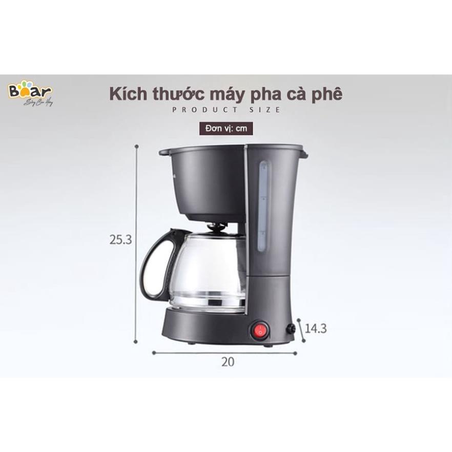 Máy pha cà phê Bear chính hãng điều khiển nhiệt độ tự động làm nóng nhanh thiết kế hiện đại Gia dụng Bear Tuli Mart