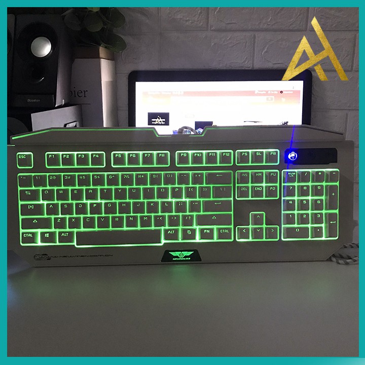 Bàn Phím Máy Vi Tính Laptop Chơi Game NEWMEN GM100 Đèn LED 7 Màu - Bàn phím Cơ Keyboard Gaming Có Dây