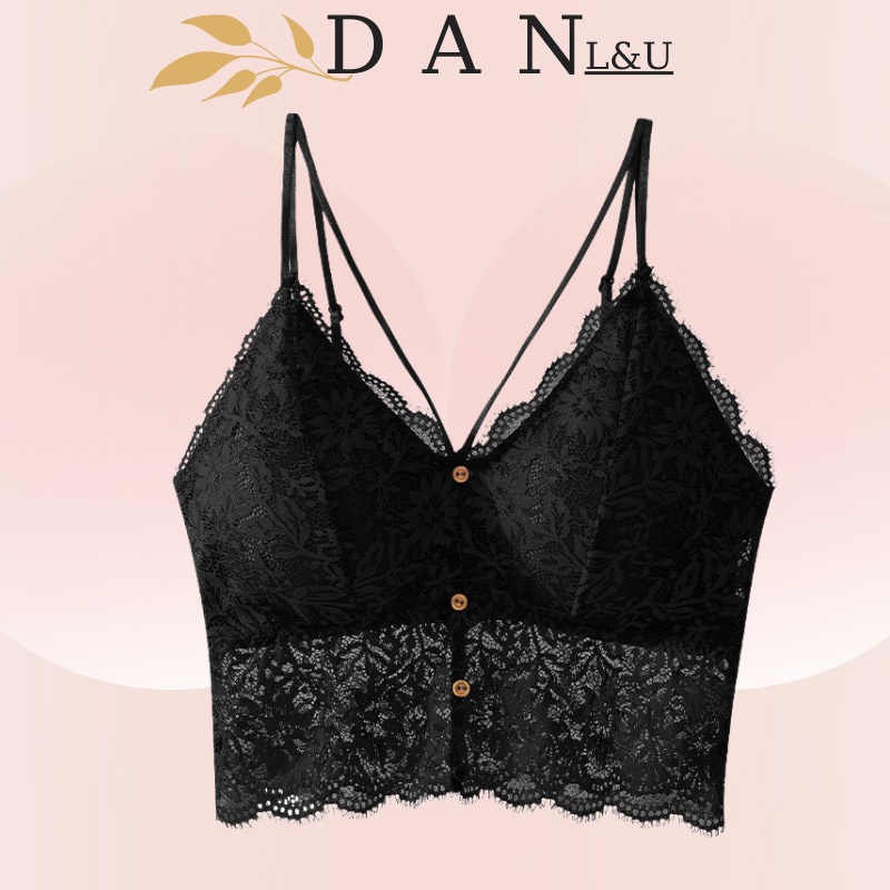 Áo Ngực Ren Đan Dây Trước Ngực Dáng Bralete DAN L&amp;U 9965