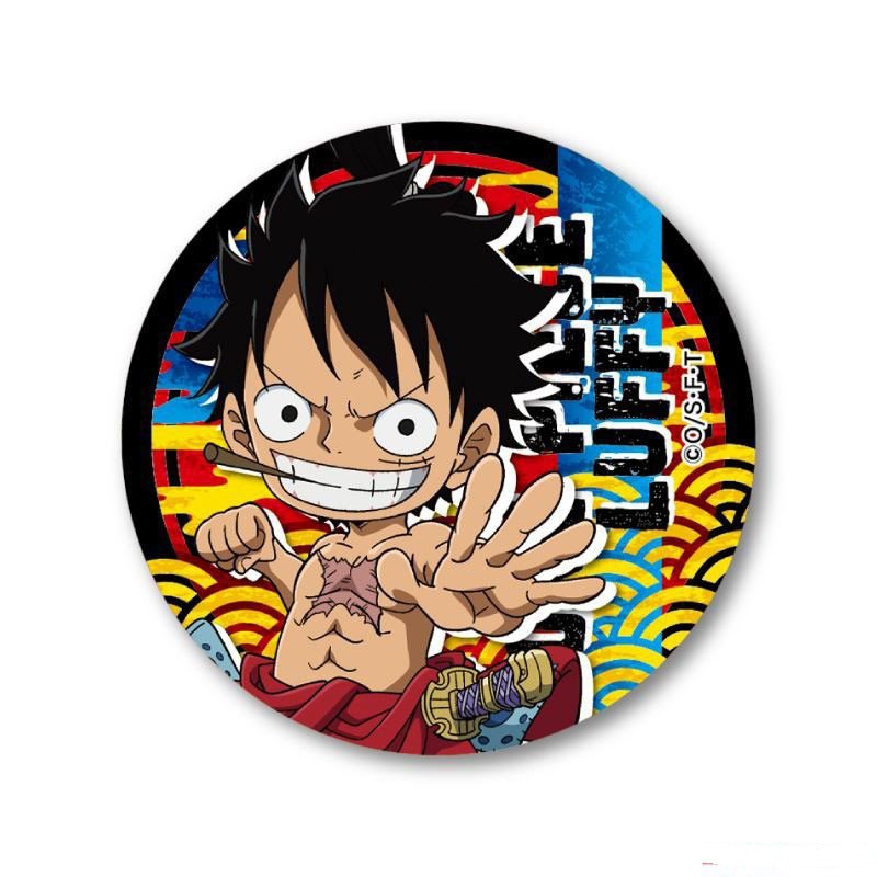 Huy hiệu in hình One Piece Đảo Hải Tặc phụ kiện cài áo túi anime chibi xinh xắn dễ thương m06