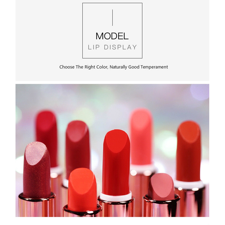 Leezi Lipstick Matte Lasting Schoolgirl Does Not Fade Moisturize Lip Gloss Beauty 8 Colors | BigBuy360 - bigbuy360.vn